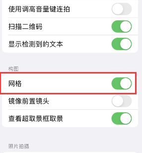 泌阳苹果手机维修网点分享iPhone如何开启九宫格构图功能 