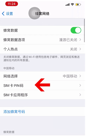 泌阳苹果14维修网分享如何给iPhone14的SIM卡设置密码 