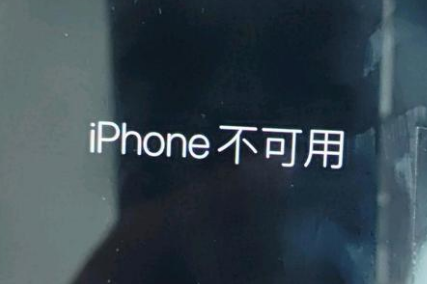 泌阳苹果服务网点分享锁屏界面显示“iPhone 不可用”如何解决 